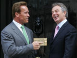 Tony Blair sees out premiership with Arnie
