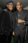 Samuel L Jackson and Ed Moses at Alfred Dunhill Links Championship gala dinner, St Andrews, Scotland, on Oct 6