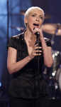 Annie Lennox performing at  The Tonight Show with Jay Leno' TV series on Oct 5