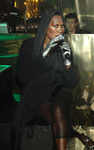 Grace JOnes singing at Dinner and Preview of Kate Moss' Topshop Christmas 2007 Collection, Annabels, London, on Oct 16