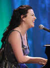 Amy Lee of musical guest Evanescence performing at The Tonight Show with Jay Leno TV series on Oct 18