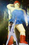 Mika performing on stage at the Palais Nikaia, Nice, France, on Oct 22