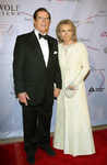 Roger Moore and wife at 25th Anniversary Princess Grace Awards Gala held at Sotheby's, New York on Oct 25