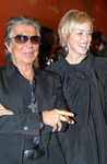  Roberto Cavalli and Sharon Stone at H&M Collection Launch Party, Rome, on Oct 25