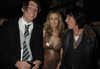 Alex James, Lucy Yeoman and Jeff Beck at Harpers Bazaar 'Gold Party', 17 Berkeley St, London, on Nov 01