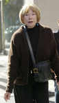 Shirley MacLaine out and about, Madison Avenue, America, on Nov 02