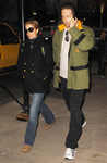 David Duchovny and wife Tea Leoni in Manhattan, New York, on Nov 02