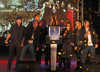Leona Lewis turns on the Oxford Street Lights with Westlife, London on Nov 07