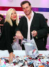 Tori Spelling and husband Dean McDermott at Beauty.com One Day Only event, New York, on Nov 08