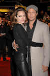 Brad Pitt and Angelina Jolie at 'Beowulf' Film Premiere, London, on Nov 11 
