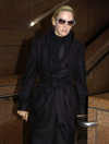 Uma Thurman at Memorial service for the celebrity publicist Robert Garlock at the Walter Reed Theater, New York, on Nov 13