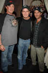 Sylvester Stallone, Charlie Sheen, Luke Perry at Planet Hollywood Resort and Casino celebrating the Grand Opening, Las Vegas, on Nov 16