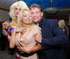 Pamela Anderson and David Hasselhoff at Planet Hollywood Resort and Casino celebrating the Grand Opening, Las Vegas, on Nov 17