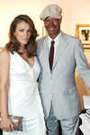 Elizabeth Hurley, Michael Roberts at the launch of Vogue's New Book 'Vogue Living - Houses, Gardens, People', Daslu Store, Sao Paulo, on Nov 23