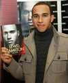 Lewis Hamilton signs copies of his autobiography 'My Story' at Borders in Oxford, on Nov 26