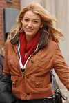 Blake Lively at 'Gossip Girl' TV show filming, New York, on Nov 27