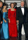 Chairman Oscar de la Renta with Penelope Cruz, Queen Sofia and Bill Clinton at The Queen Sofia Gold Medal Gala at the Spanish Institute in New York, on Nov 29