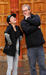 Jaime Winstone with Harry Enfield at 'A Twisted Carol', festive Tomfoolery from the Portobello Pantomime photocall, Tabernacle Theatre, Notting Hill, London, on Nov 30