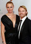 Jodie Kidd and Ronan Keating at The Emeralds and Ivy Ball, Old Billingsgate Market, London, on Nov 30
