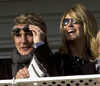 Rod Stewart and Penny Lancaster at The Hennessy Gold Cup Meeting at Newbury Racecourse, Berkshire, on Dec 01
