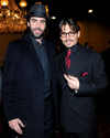 Sacha Baron Cohen and Johnny Depp at 'Sweeney Todd : The Demon Barber of Fleet Street' film premiere, New York, on Dec 03