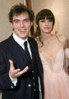 Director Joe Wright and Keira Knightley at Atonement film premiere, Los Angeles, on Dec 06