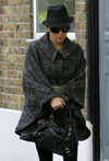 Rhys Ifans and Sienna Miller leaving her apartment, London