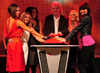 Spice Girls open Virgin Atlantic's futuristic new terminal at Heathrow Airport, Heathrow, London, on Dec 13
