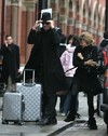Sienna Miller and Rhys Ifans at Kings Cross Station, on Jan 02