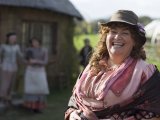 French loved kids on 'Lark Rise' shoot