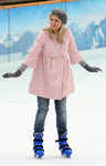 Holly Willoughby,  'Dancing On Ice' presenter, ice skating at the Natural History Museum, London, on Jan 07