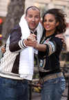  Alesha Dixon and Johnny Vaughan launch the BUPA Great Capital Run 2008, Leicester Square, London, on Jan 09