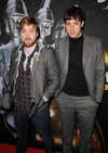 Ricky Wilson and Mark Ronson at 2008 Brit Awards nominations launch party at The Roundhouse, London, on Jan 14