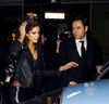David Walliams and guest leaving Punk nightclub at Kate Moss 34th birthday party, London, on Jan 16