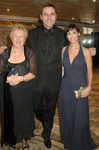 David Walliams and mother with Natalie Imbruglia at Cystic Fibrosis Liv Charity Event, the Dorchester, London, on Jan 31