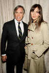 Tommy Hilfiger and Maggie Gyllenhaal at Tommy Hilfiger show, Mercedes-Benz Fashion Week, Autumn / Winter 2008 / 2009, Grand Promenade Avery Fisher Hall at the Lincoln Center, New York, on Feb 07