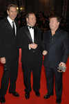 Jeff Goldblum, Kevin Spacey and Ricky Gervais at  The Orange British Academy Film Awards arrivals at the Royal Opera House, London, on Feb 09