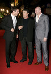 Matthew Marsden, Sylvester Stallone and Graham McTavish at Rambo film premiere, London, on Feb 12