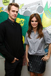 Rachel Bilson and Hayden Christensen at MTV Mi TRL, New York, on Feb 12