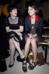 Kelly Osbourne and Alexa Chung at London Fashion week, Luella, autumn,winter collection, on Feb 14