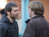 Ian throws Jase out of the flat