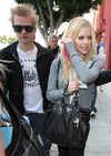  Avril Lavigne and Deryck Whibley shopping at 'Kitson For Kids' in Los Angeles, on Feb 18