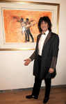 Ronnie Wood's painting unveiled at The Royal Academy of Arts, Burlington House, Piccadilly, London.