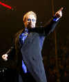 Elton John performs at the Kitchener Memorial Auditorium in Kitchener, Ontario