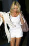 Pamela Anderson Leaving Taverna Tony in Malibu