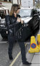 Gallagher and wife Nicole Appleton shopping at Harrods, London