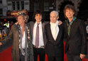Keith Richards, Ronnie Wood, Charlie Watts and Mick Jagger at 'Shine a Light' film premiere, Odeon Cinema, Leicester Square