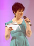 Kelly Osbourne on stage at Style in the City fashion show, Birmingham