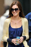 Anne Hathaway on the set of  'Bride Wars' in New-York