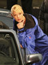Katherine Heigl filming 'The Ugly Truth', Los Angeles
